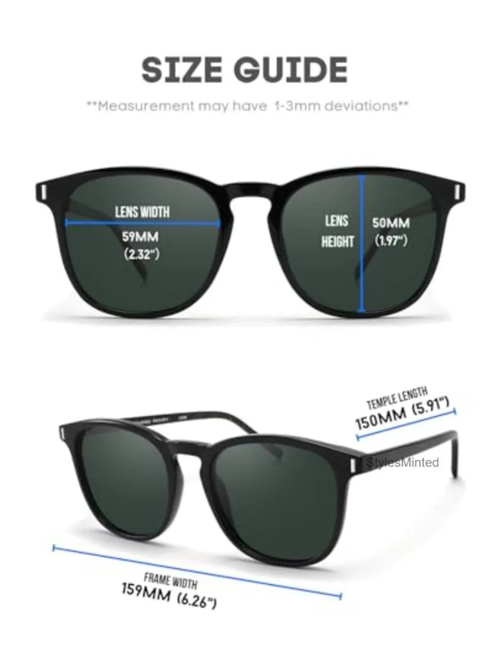XXL Oversized Polarized Sunglasses for Men with TR90 Frame